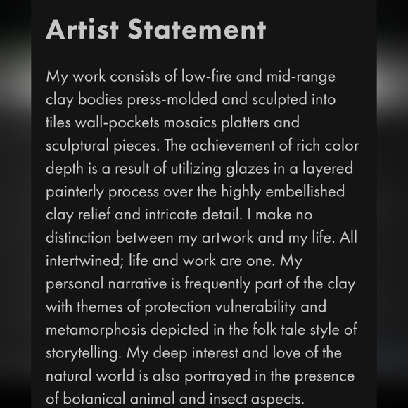 Laurie Eisenhardt tile art couple kissing / birds - Picture 11 of 12